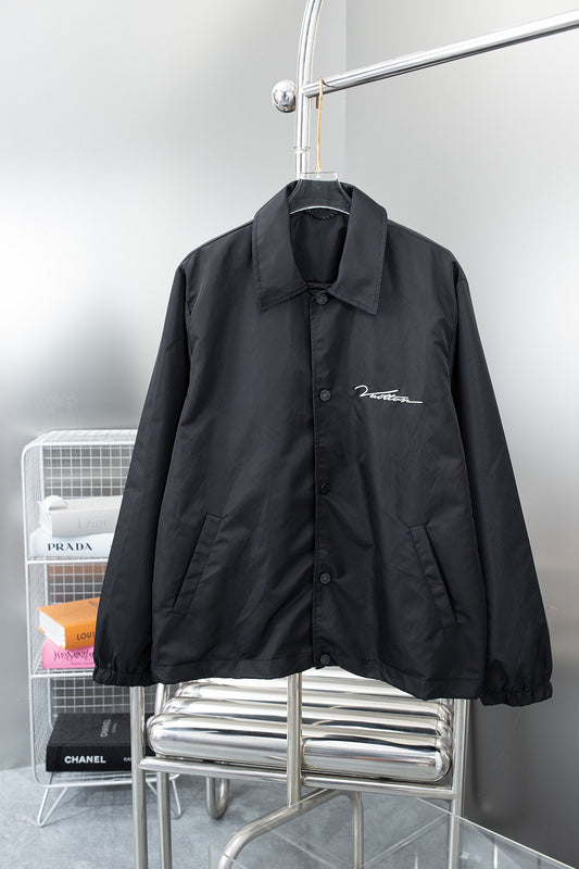 Front view of Louis Vuitton luxury clothing with relaxed-fit cut