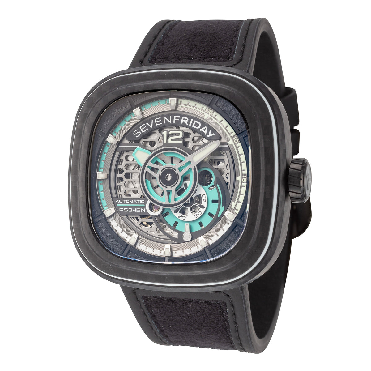Front view of SevenFriday Men's PS3-01 men's watch