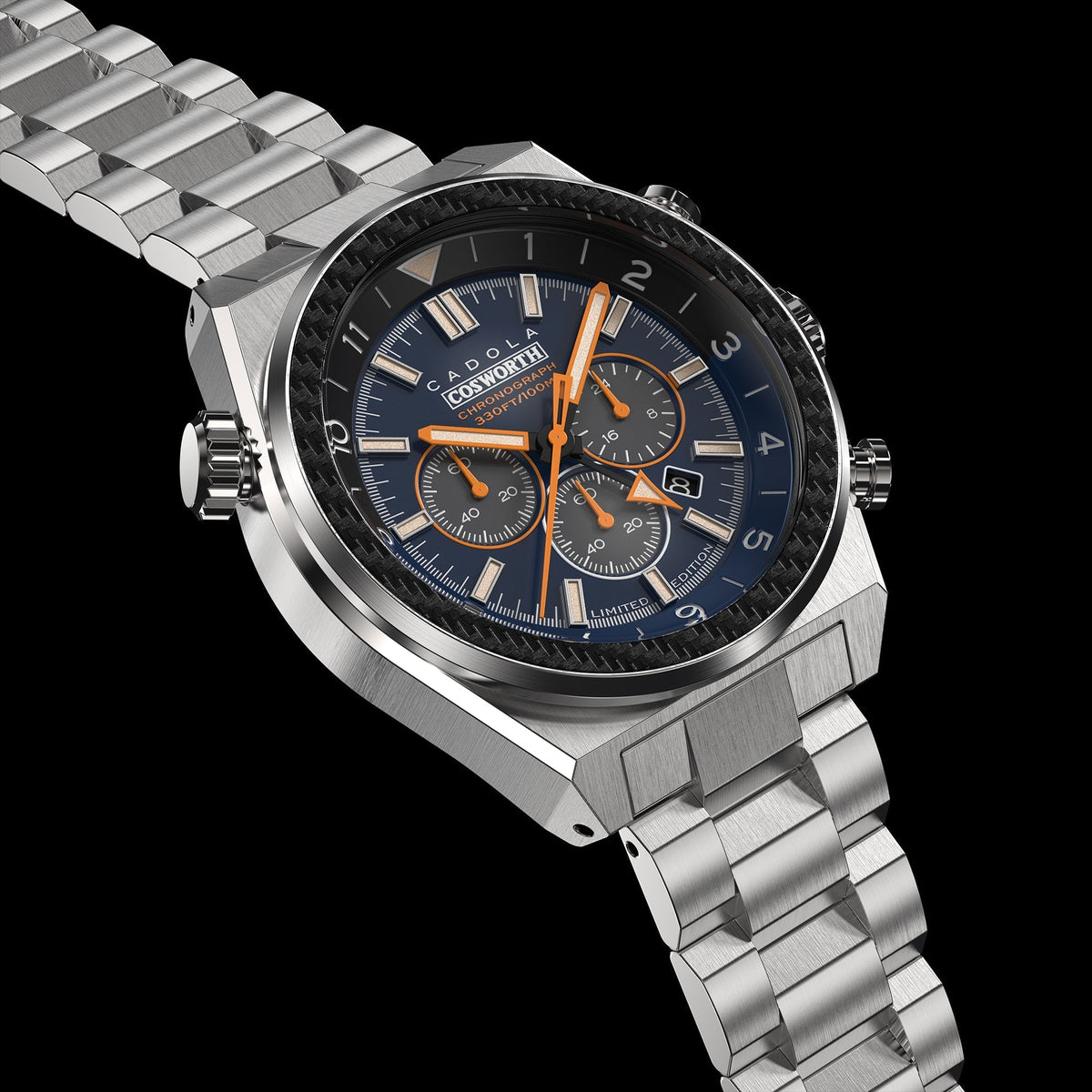 Side view of Cadola men's watch