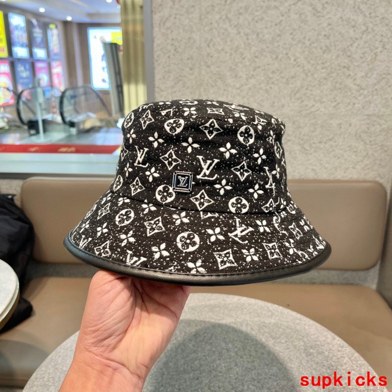 Close-up detail view of Louis Vuitton unisex cap