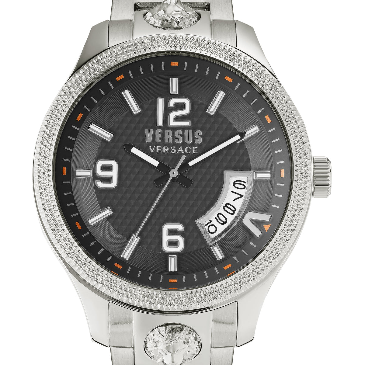 Front view of Versace men's watch