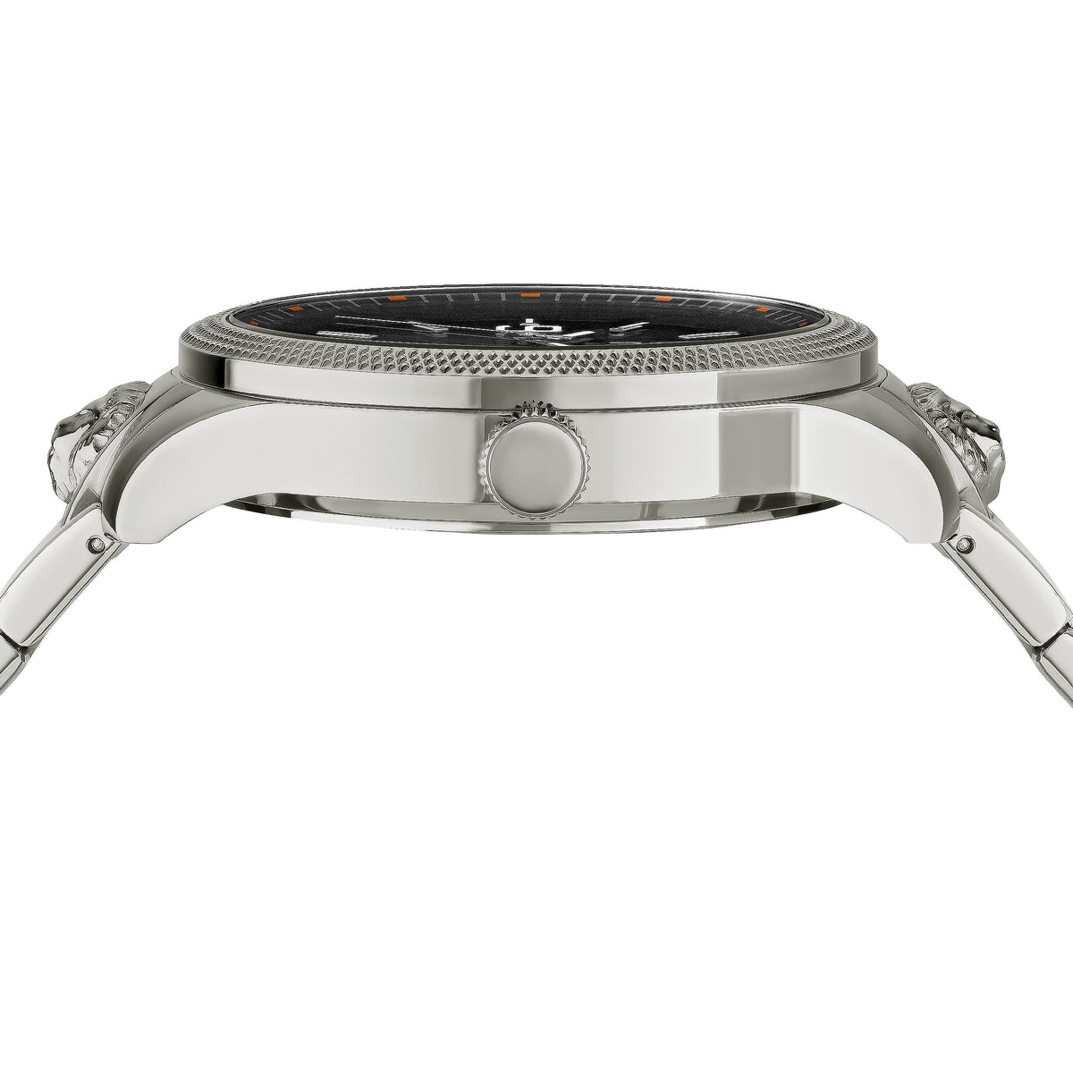 Side view of Versace men's watch