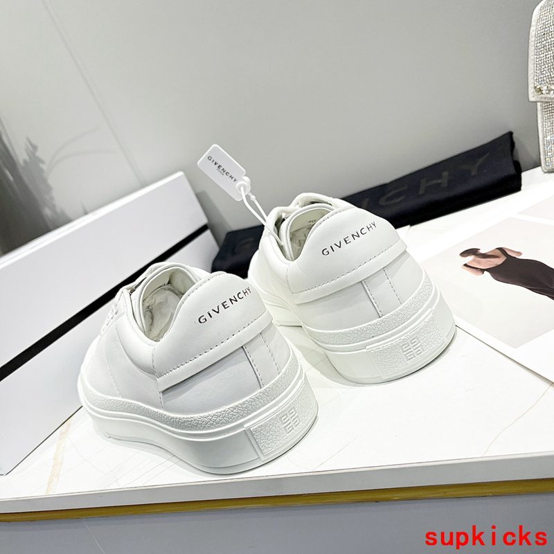 Givenchy White Loafer Flats - Heel Detail View