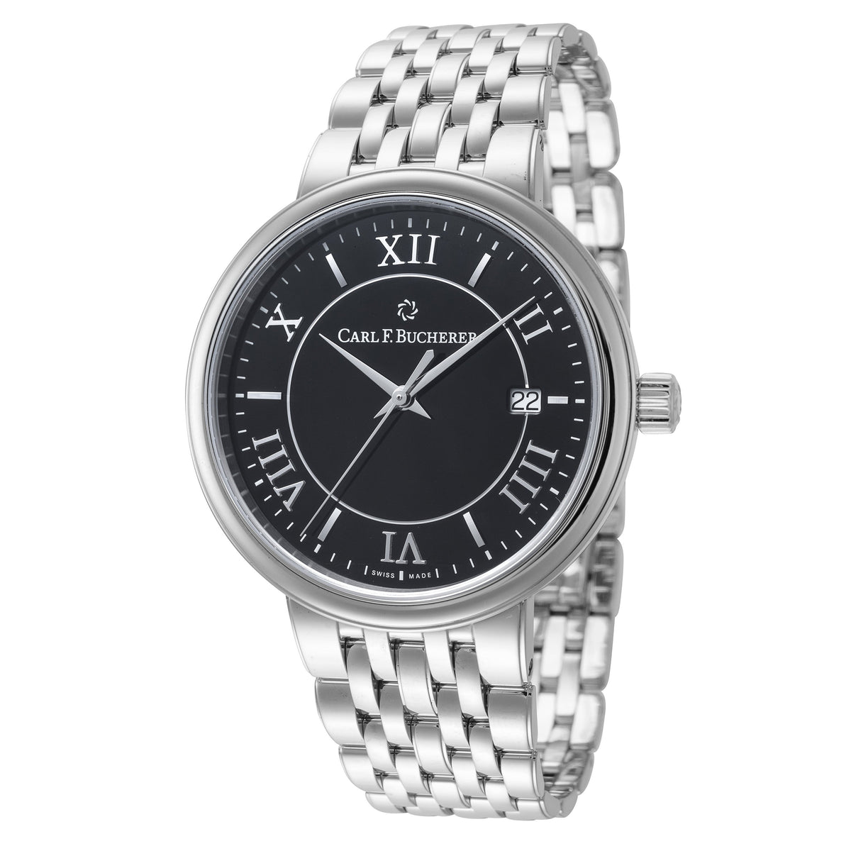 Front view of Carl F. Bucherer men's watch