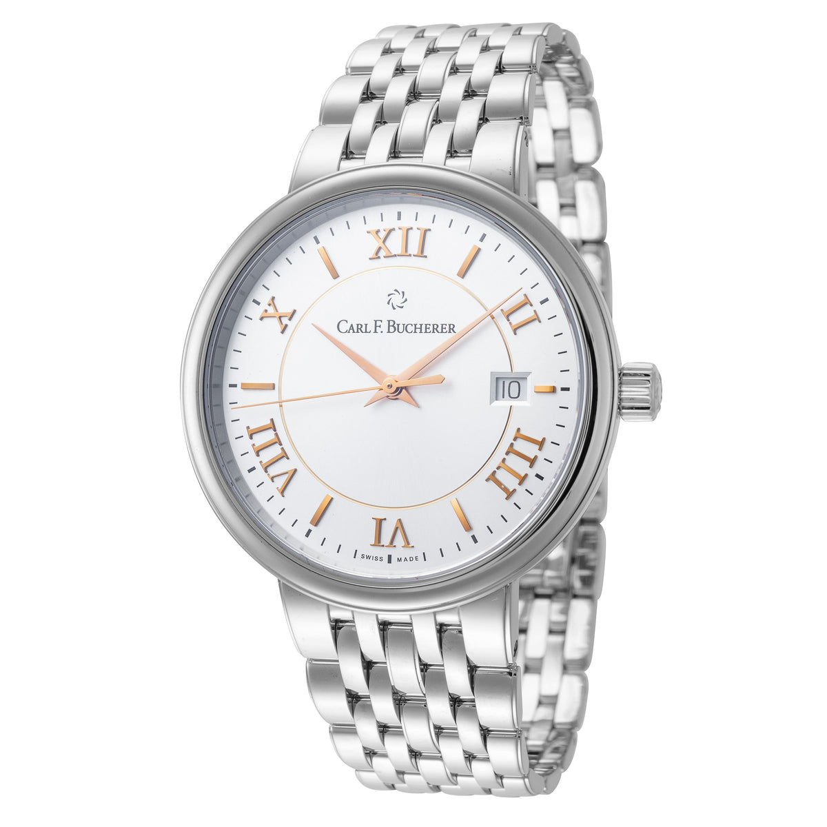 Front view of Carl F. Bucherer men's watch