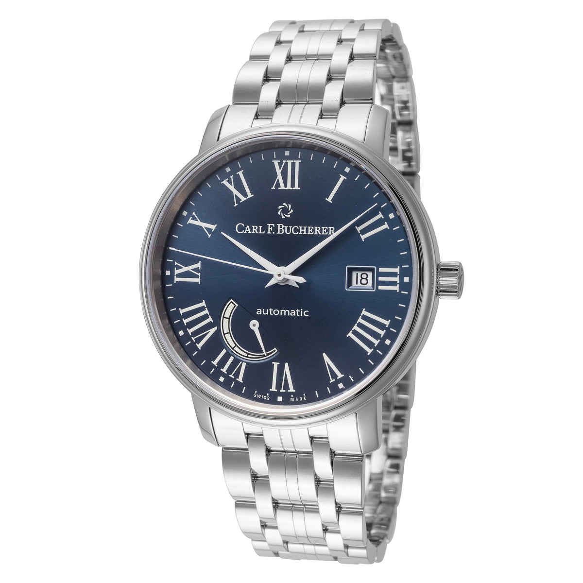 Front view of Carl F. Bucherer men's watch