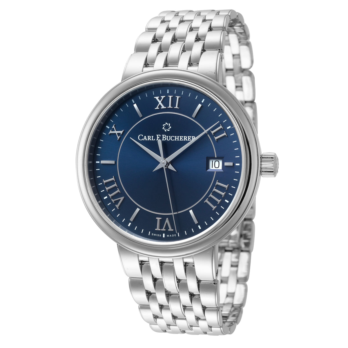 Front view of Carl F. Bucherer men's watch
