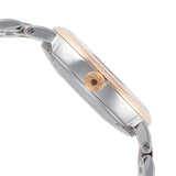 Close-up detail view of Carl F. Bucherer women's watch