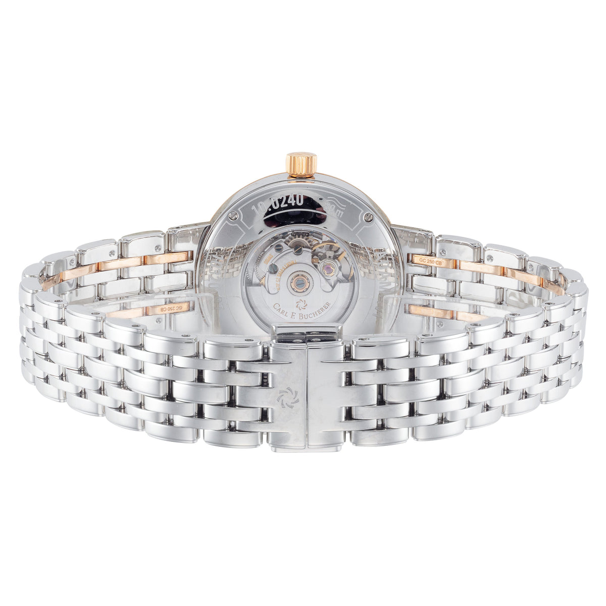 Side view of Carl F. Bucherer women's watch