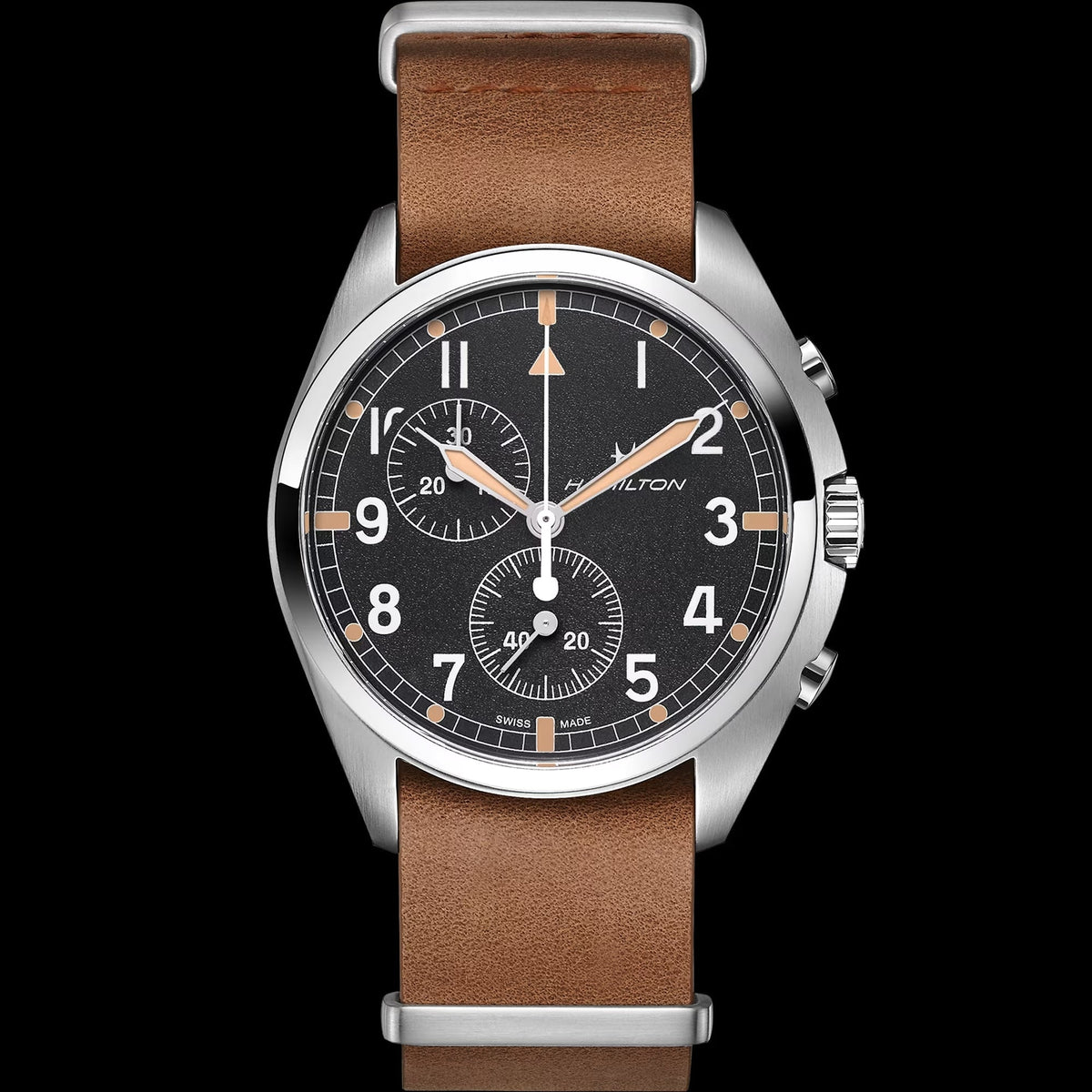 Front view of Hamilton men's watch