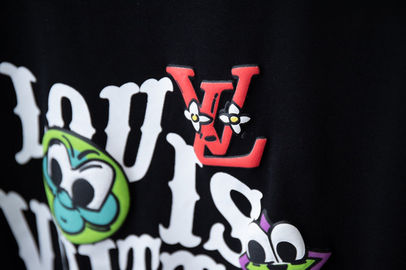 Back view of Louis Vuitton cotton t-shirt with signature branding