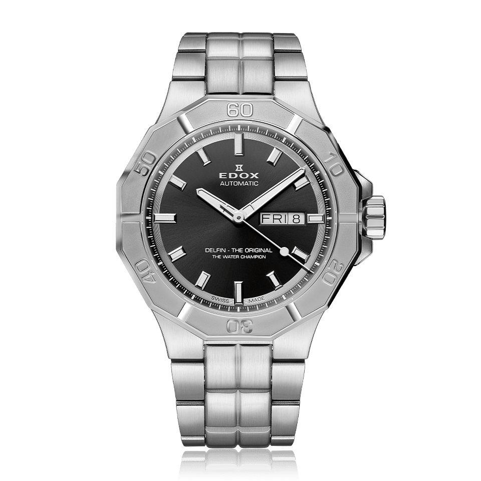 Front view of Edox unisex watch