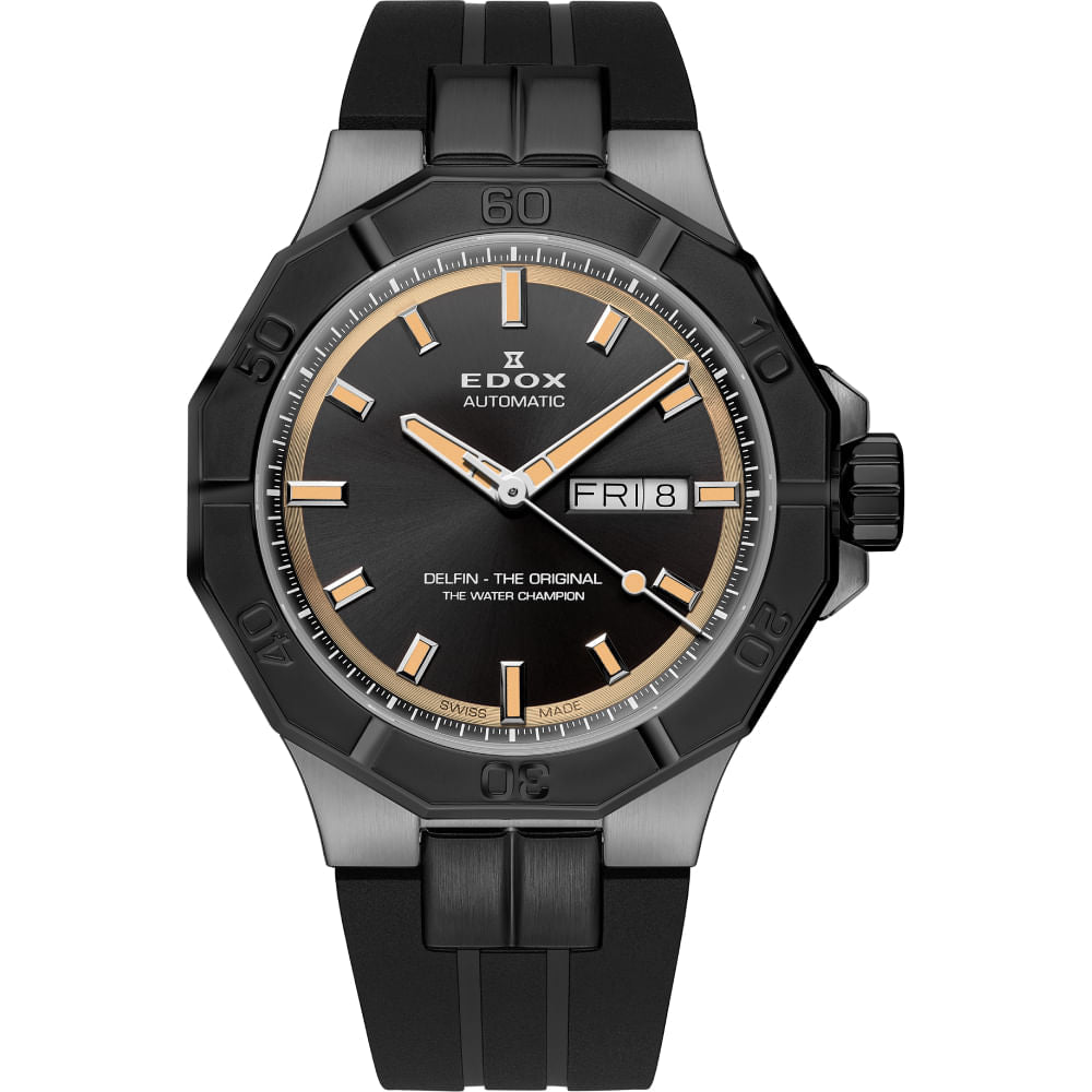 Front view of Edox unisex watch