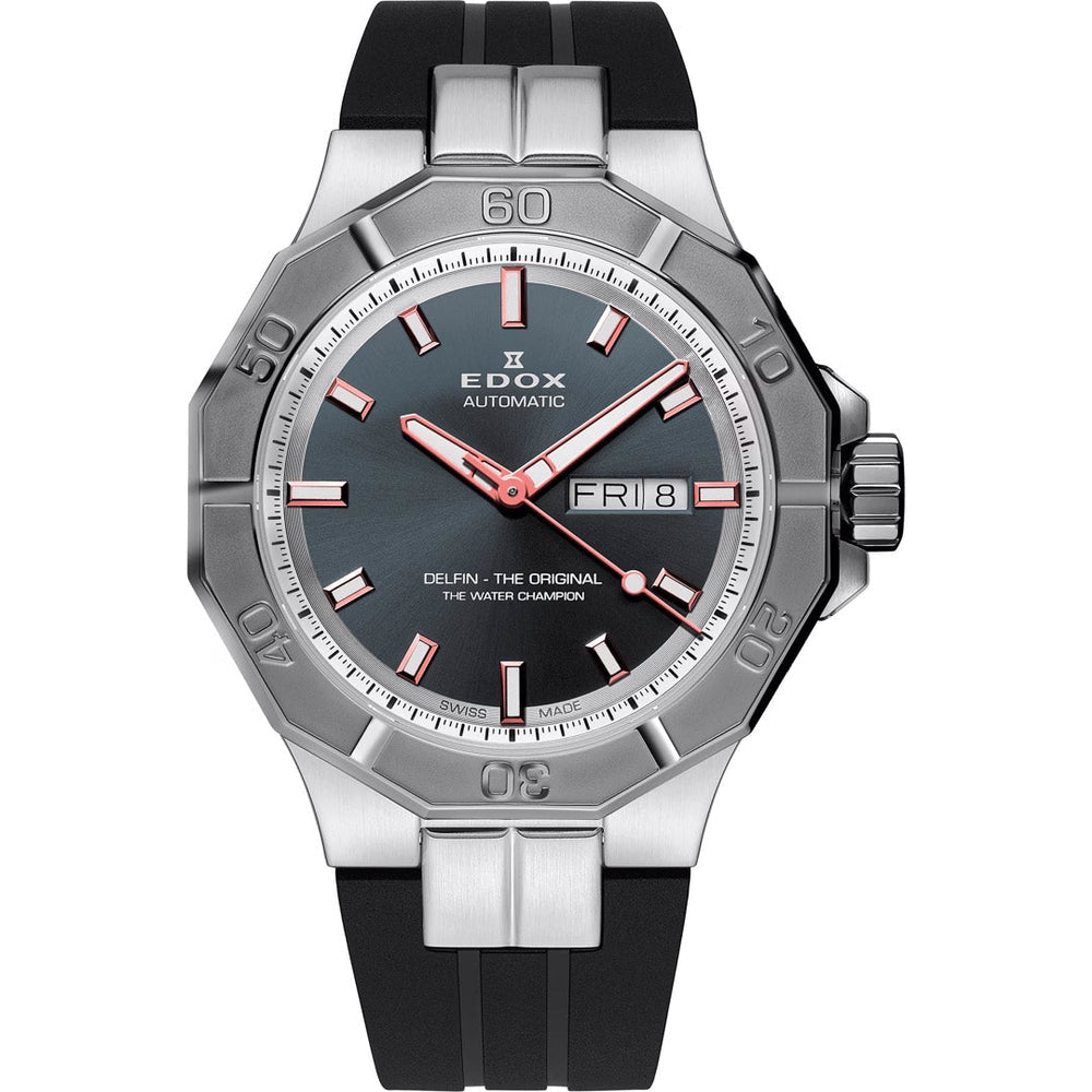 Front view of Edox unisex watch