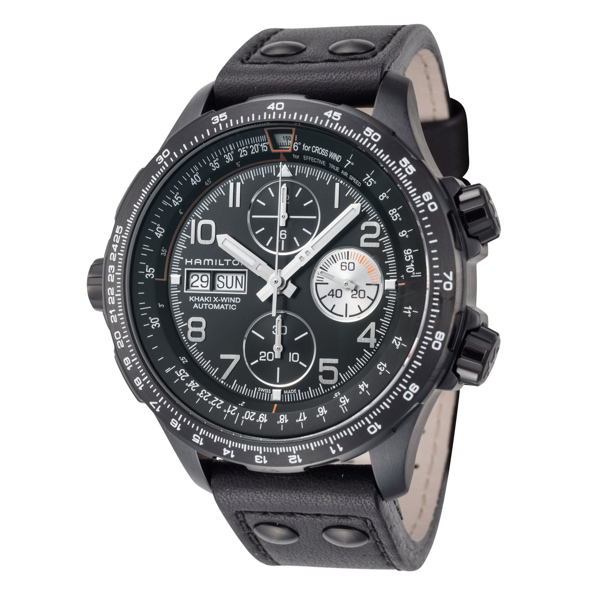 Front view of Hamilton men's watch