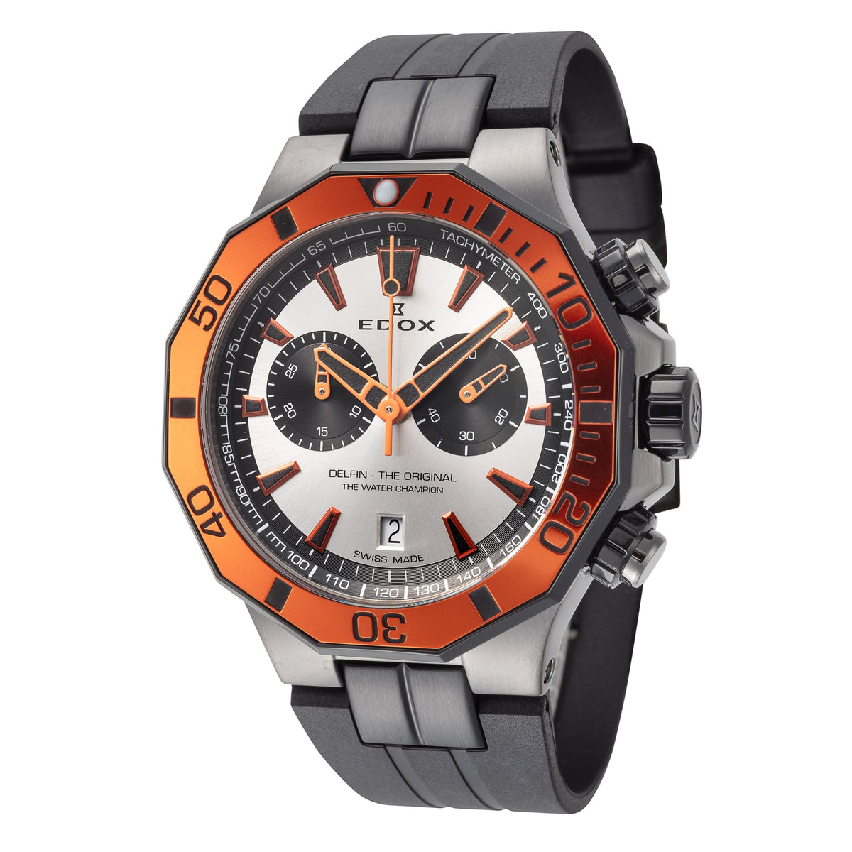 Front view of Edox unisex watch