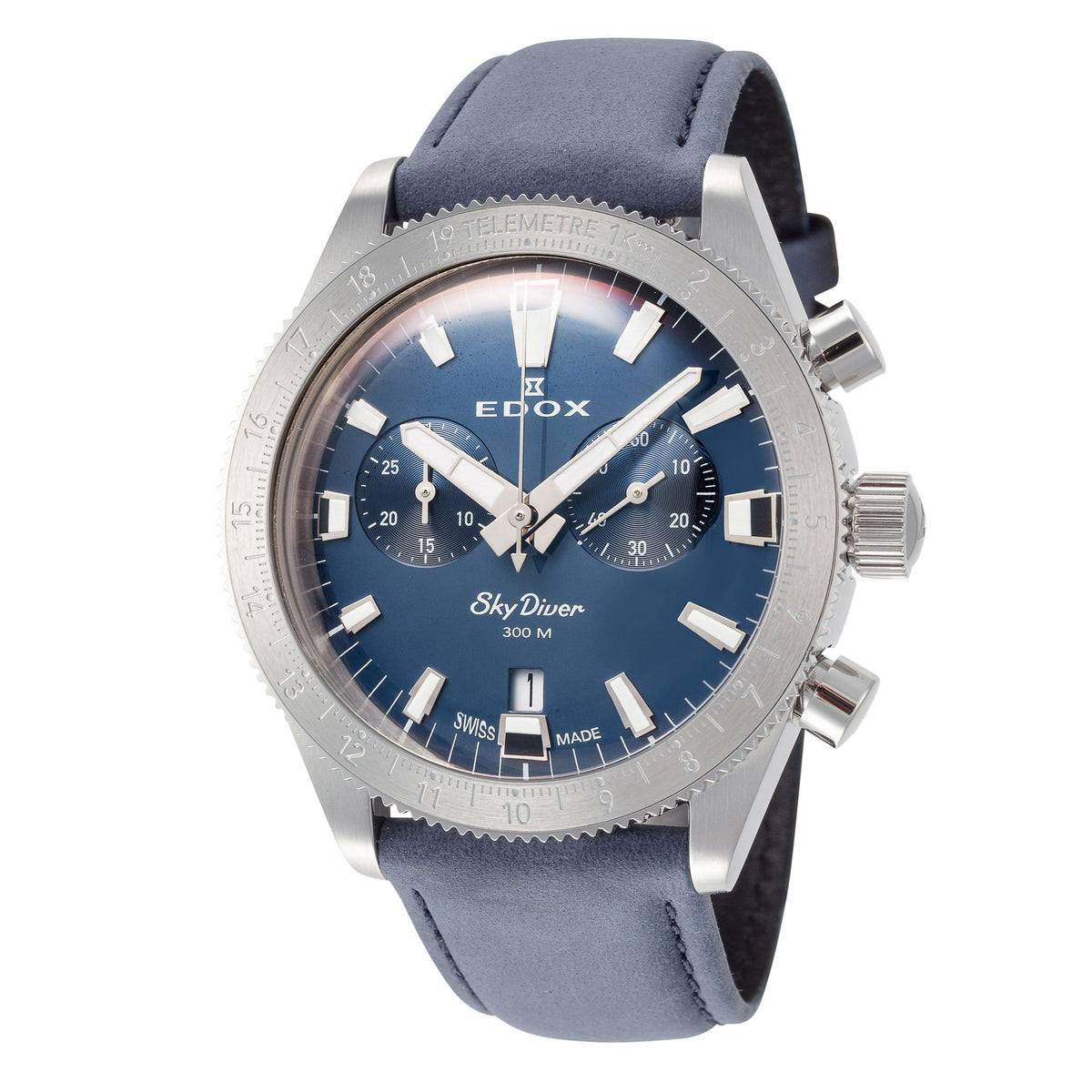Front view of Edox unisex watch