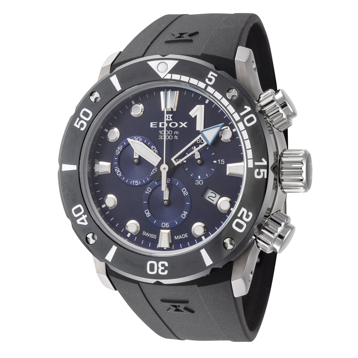 Front view of Edox unisex watch