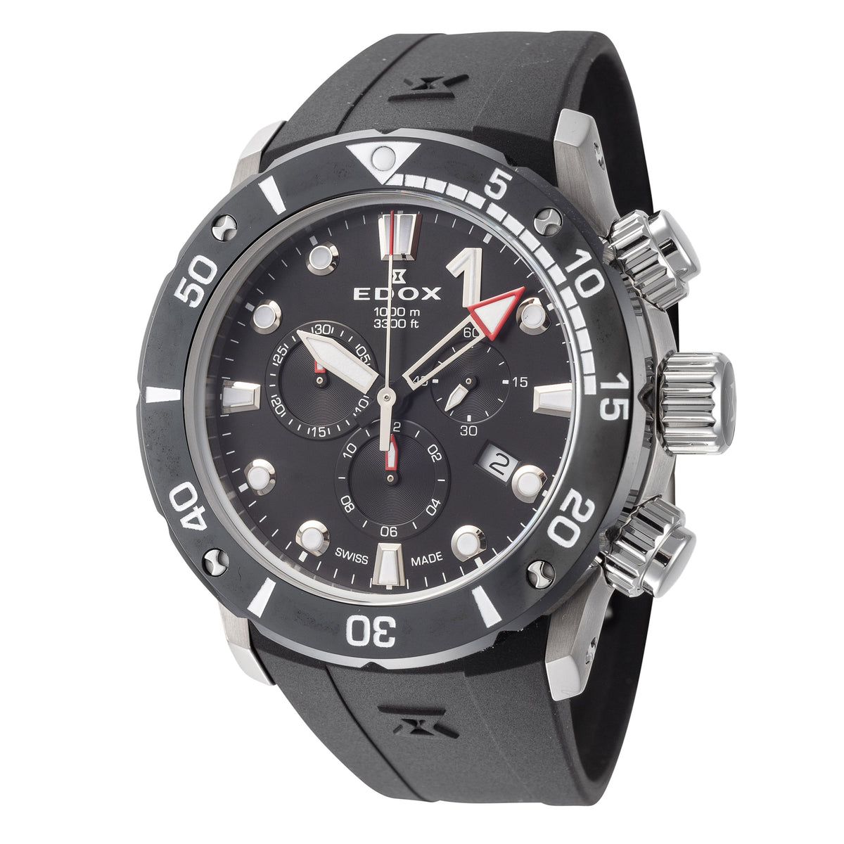 Front view of Edox unisex watch