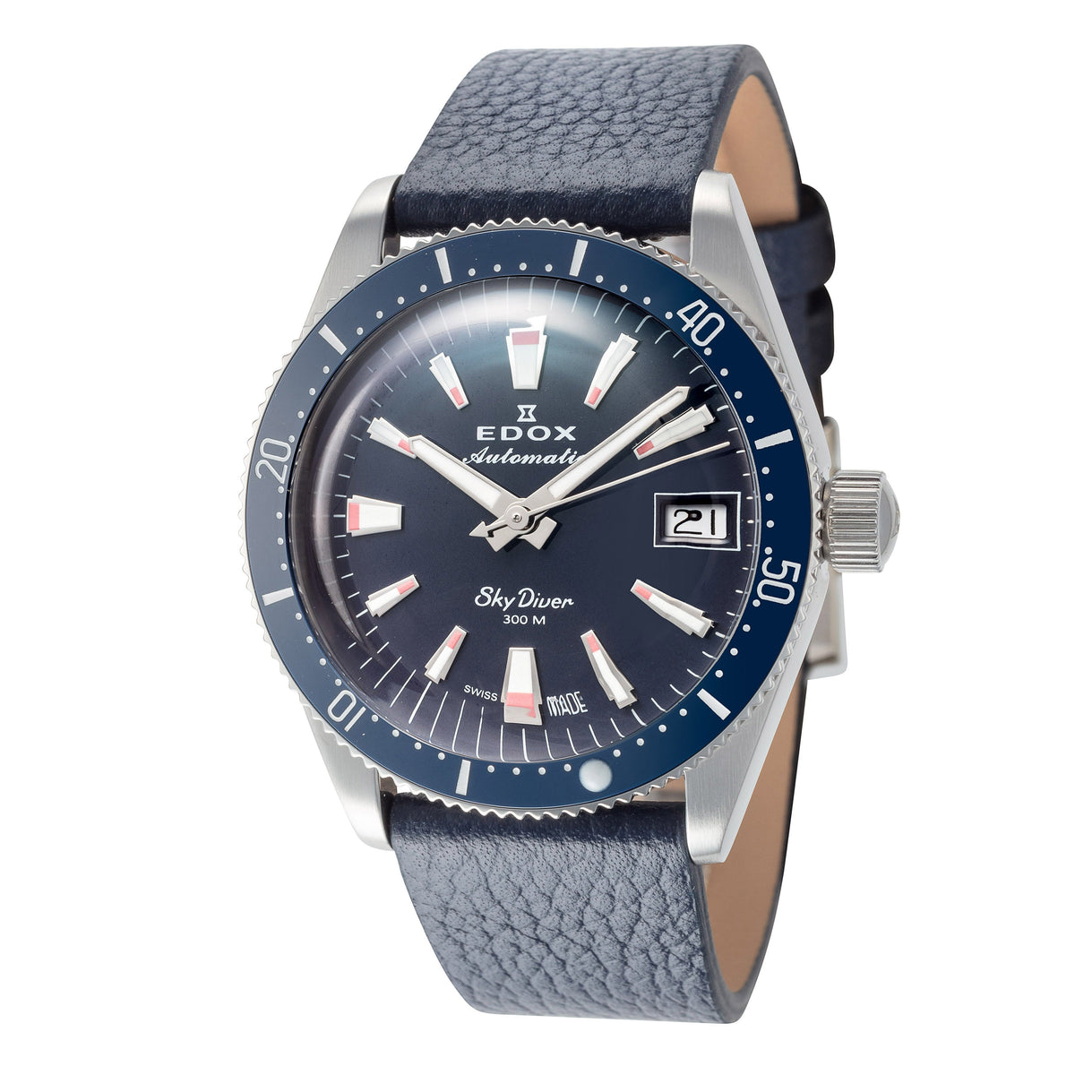 Front view of Edox unisex watch
