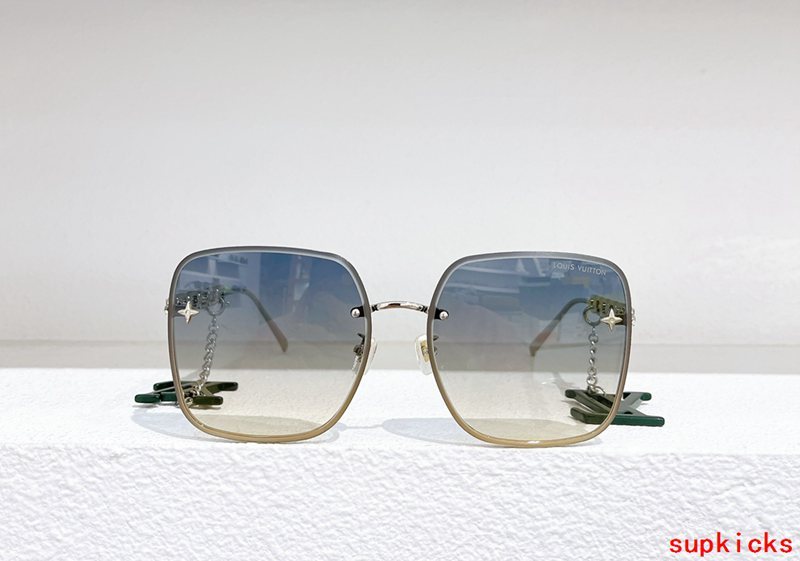 Side view of Louis Vuitton unisex sunglasses