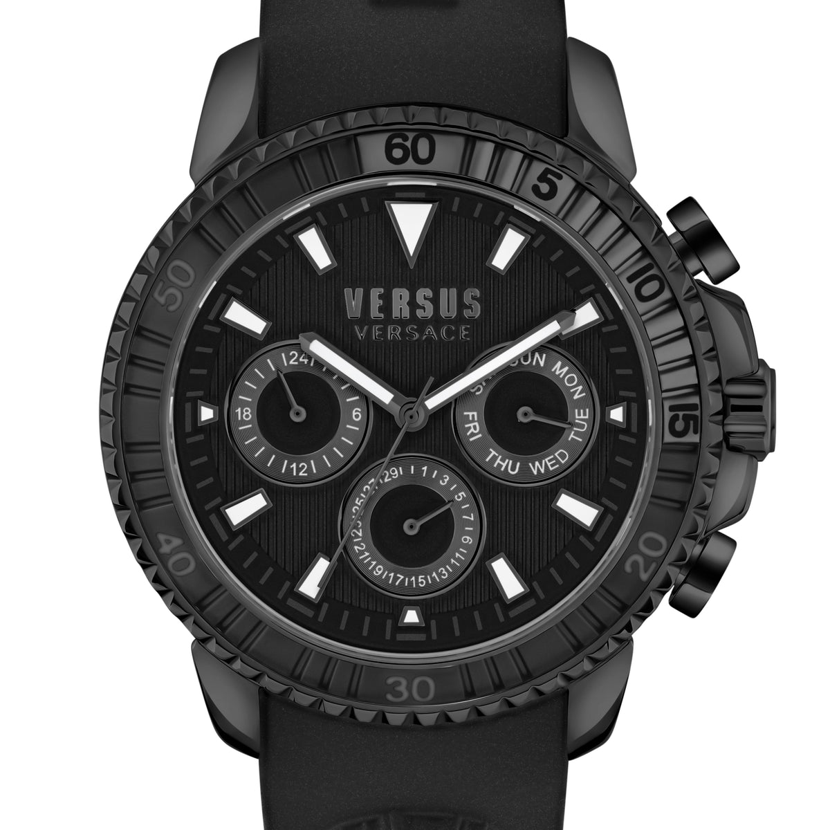 Front view of Versace men's watch