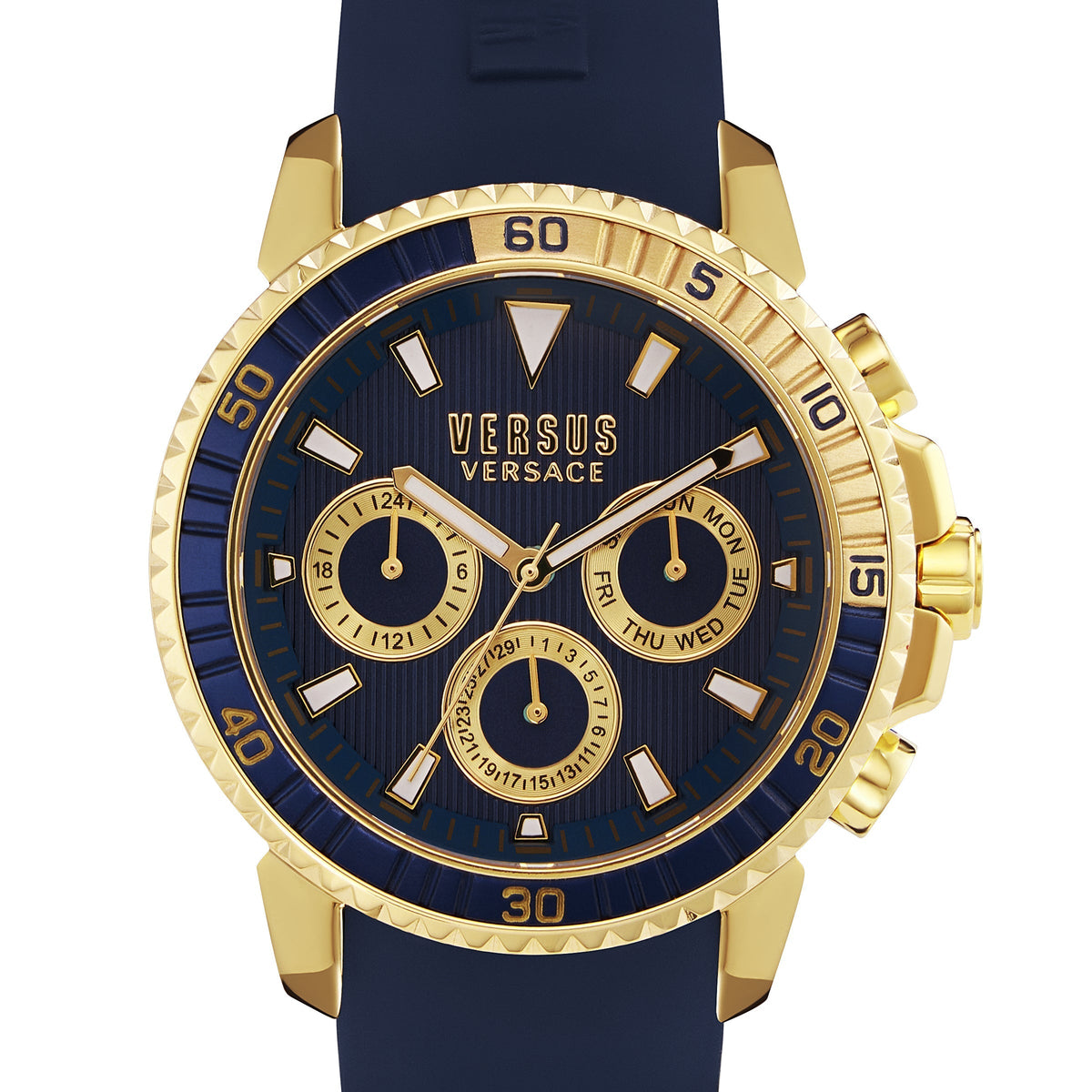 Front view of Versace men's watch