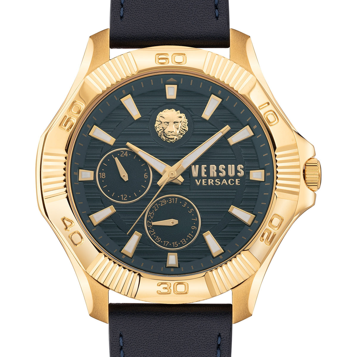 Front view of Versace men's watch