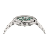Close-up detail view of Versace men's watch