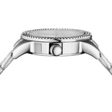 Close-up detail view of Versace women's watch