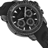 Close-up detail view of Versace men's watch