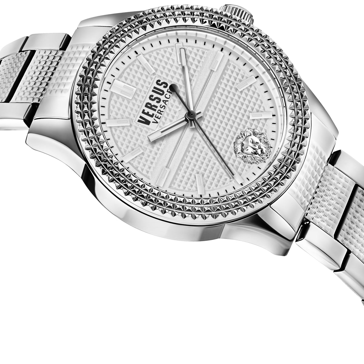 Side view of Versace women's watch