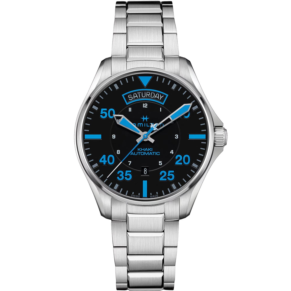Front view of Hamilton men's watch