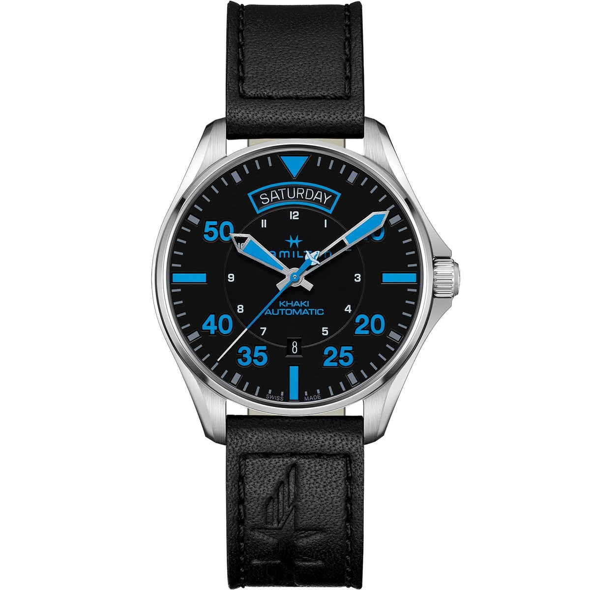 Front view of Hamilton men's watch