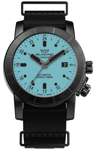 Front view of Glycine Men's Airman men's watch