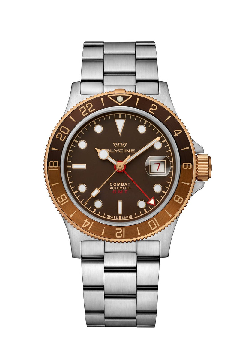 Front view of Glycine Men's Combat men's watch