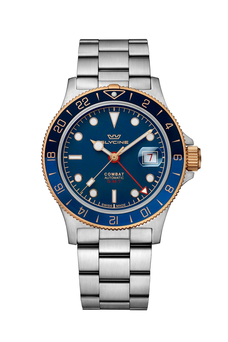 Front view of Glycine Men's Combat men's watch