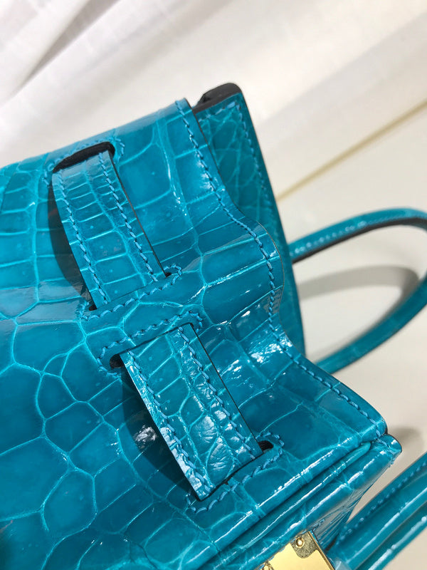 Close-up detail of understated bag design