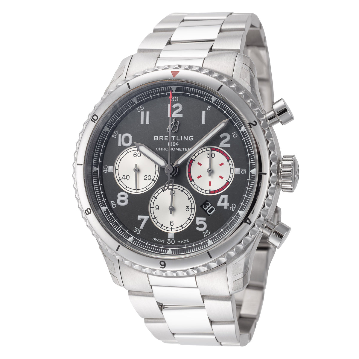 Front view of Breitling men's watch