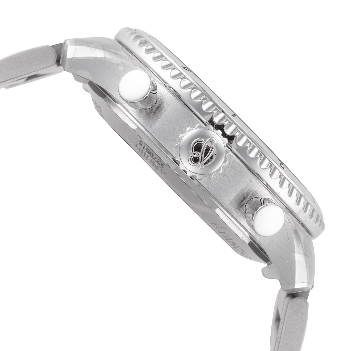Side view of Breitling men's watch