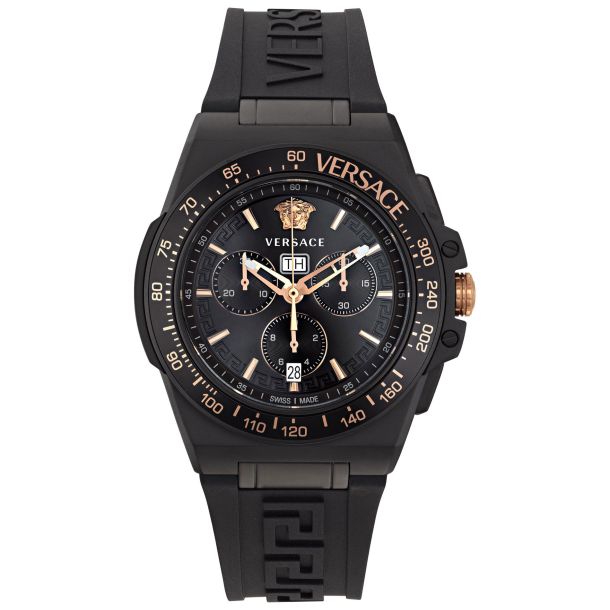 Front view of Versace men's watch