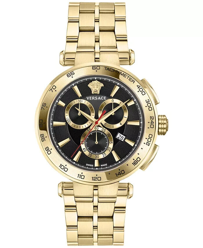 Front view of Versace men's watch