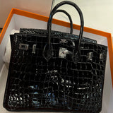 Poised bag shown from front angle