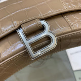 Structured Vegan Leather Handbag - Polished Finish | Women's Everyday Carry Handbag #445 - interior view (image 6) of designer-inspired handbag