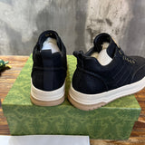 Gucci tonal black luxury sneakers view 9 premium leather build