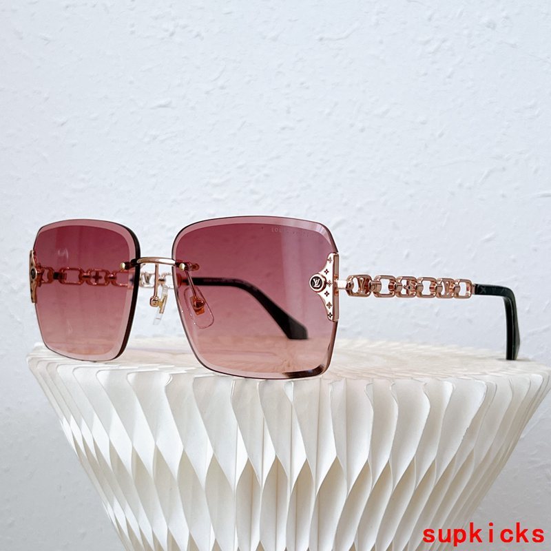 Side view of Louis Vuitton unisex sunglasses