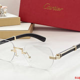 Close-up detail view of Cartier unisex sunglasses