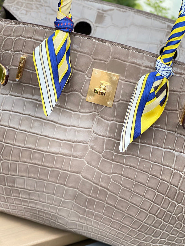 Close-up detail of structured bag design