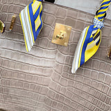 Close-up detail of structured bag design
