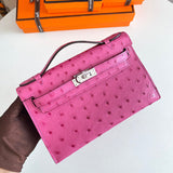 Side view of contemporary structured handbag